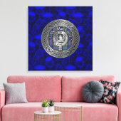 クランマクラーレンクレスト&タータンチェックノットオンティスル キャンバスプリント (インサイチュ (リビング))