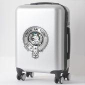 クランマクラーレンクレスト&タータンチェック シール (スーツケース)