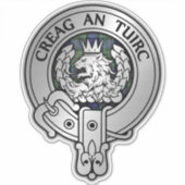 クランマクラーレンクレスト&タータンチェック シール (正面)