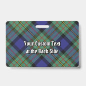 クランマクラーレンタータンチェック バッジ (裏面)