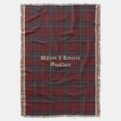 クランマクレアタータンチェックプレイドカスタムブランケット スローブランケット (正面縦)