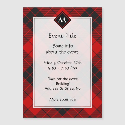 クランマクレオドオブラサイタータンチェック (正面)