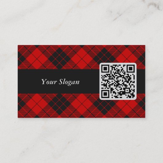 クランマクレオドオブラサイタータンチェック 名刺 (裏面)