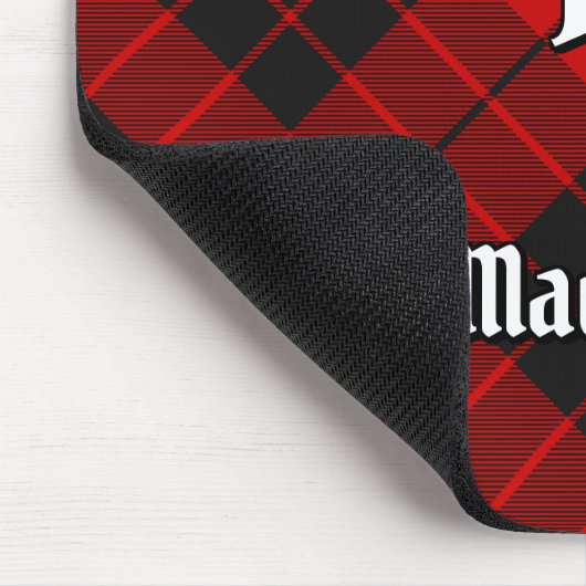 クランマクレオドオブラセイタータンチェック マウスパッド (コーナー)