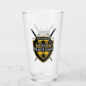 クランマクレオドオブルイスタータンチェックシールド タンブラーグラス (正面)