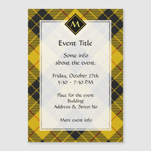 クランマクレオドオブルイスタータンチェック (正面)