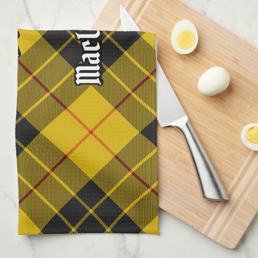 クランマクレオドオブルイスタータンチェック キッチンタオル (四つ折り)