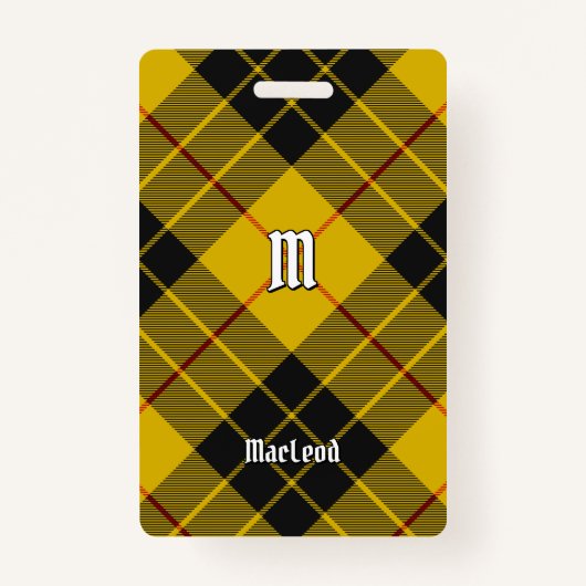 クランマクレオドオブルイスタータンチェック バッジ (正面)