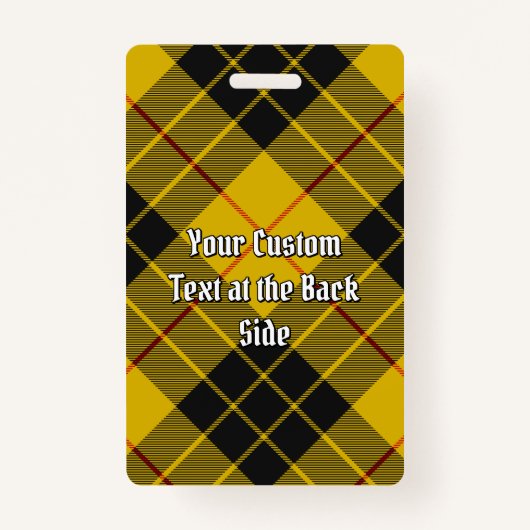 クランマクレオドオブルイスタータンチェック バッジ (裏面)