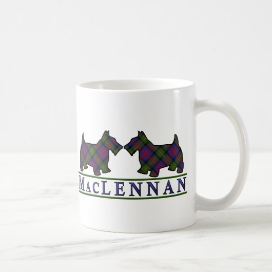 クランマクレナンタータンチェックスコットランドスコッチドッグス コーヒーマグカップ (右)