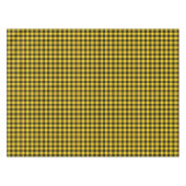 クランマクロドイエロー&ブラックスコットランドタータンチェック テーブルクロス (正面(横))