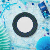 クランマクロドオブスカイタータンチェック縁ど ペーパープレート (パーティー)