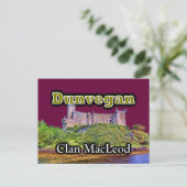 クランマクロドダンビーガンキャッスルカスタマイズスカイカラー ポストカード (スタンド正面)