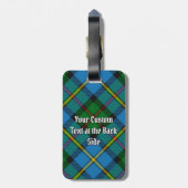 クランマクロード狩りタータンチェック ラゲッジタグ (裏面縦)