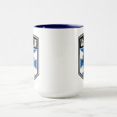 クランマグレゴールクレスト&タータンチェックサルタイヤ マグカップ (中央)