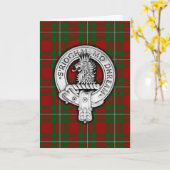 クランマグレゴールクレスト&タータンチェック カード (黄色い花)