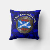 クランマケアシールタータンチェックノット&フラグ クッション (裏面)