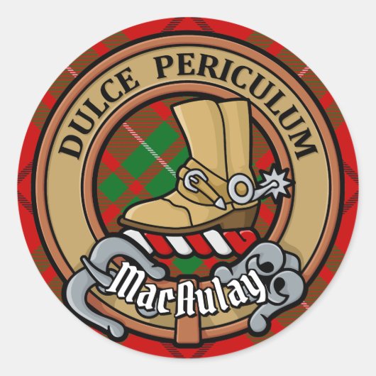 クランマコーレイクレストオーバータータンチェック ラウンドシール (正面)