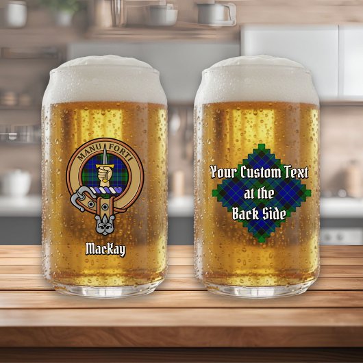 クランマッカイクレストオーバータータンチェック ガラス缶