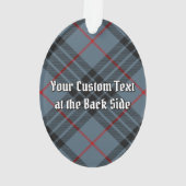 クランマッカイクレストオーバーブルータータンチェック オーナメント (裏面)
