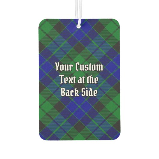 クランマッカイクレストオーバーブルータータンチェック カーエアーフレッシュナー (裏面)