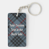 クランマッカイクレストオーバーブルータータンチェック キーホルダー (裏面)