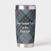 クランマッカイクレストオーバーブルータータンチェック 保温保冷タンブラー (背面)