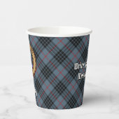 クランマッカイクレストオーバーブルータータンチェック 紙コップ (左)
