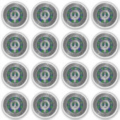 クランマッカイクレスト&タータンチェックノットシール シール (正面)