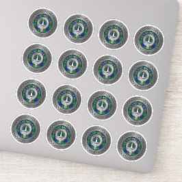 クランマッカイクレスト&タータンチェックノットシール シール