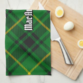 クランマッカーサータータンチェック キッチンタオル (四つ折り)