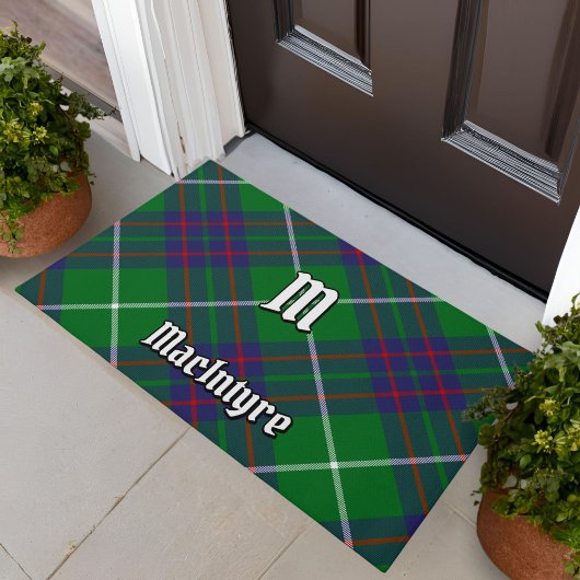 クランマッキンタイア狩りタータンチェックDoormat ドアマット