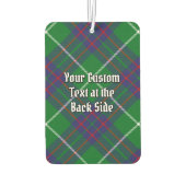 クランマッキンタイレクレストオーバー狩りタータンチェック カーエアーフレッシュナー (裏面)