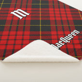 クランマッククイーンタータンチェック シェルパブランケット (3/4)