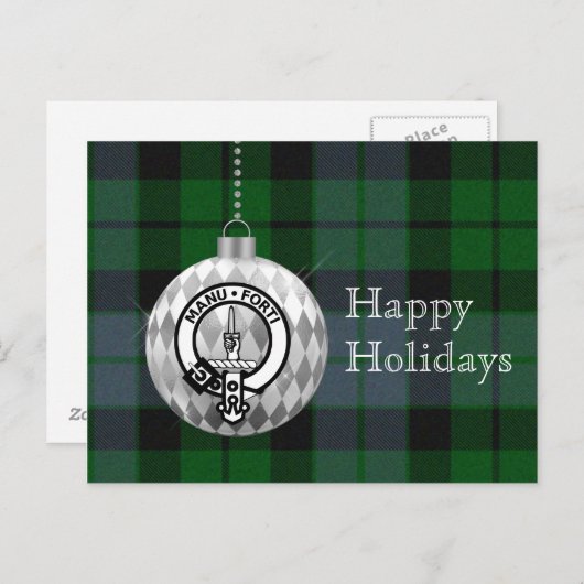 クランマッケイオーナメントクリスマスカード シーズンポストカード (正面/裏面)