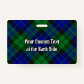 クランマッケイタータンチェック バッジ (裏面)