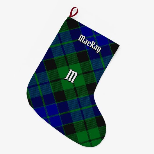 クランマッケイタータンチェック ラージクリスマスストッキング (正面 (吊り時))