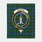 クランマッケイモダンタータンチェックプレイド フリースブランケット (正面)