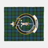 クランマッケイモダンタータンチェックプレイド フリースブランケット (正面(横))