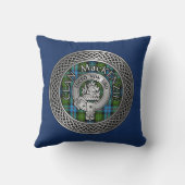 クランマッケンジークレスト&タータンチェックノット クッション (裏面)