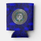 クランマッケンジークレスト&タータンチェックノット 缶クーラー (正面)