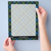 クランマッケンジータータンチェックフライヤー チラシ (手)