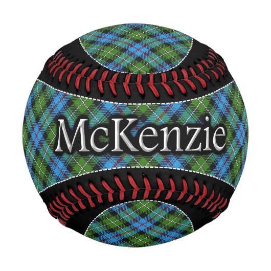 クランマッケンジーマッケンジースコティッシュドリームタータンチェック 野球ボール (正面)