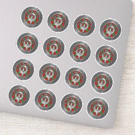 クランマハリスクレスト&タータンチェックノット シール