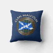 クランマルコムタータンチェックノット&フラグ クッション (裏面)