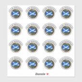 クランマルコムタータンチェックノット&フラグ シール (シート)