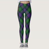 クランマルコム クラン紋章 タータンチェック レギンス (正面)
