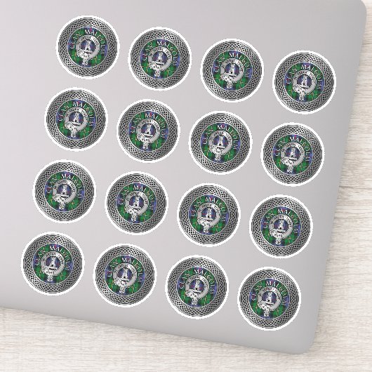 クランマルコルムクレスト&タータンチェックノット シール (詳細)