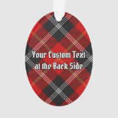 クランマルジョリバンクスのタータンチェック オーナメント (裏面)