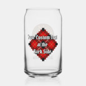 クランマルジョリバンクスのタータンチェック ガラス缶 (裏面)